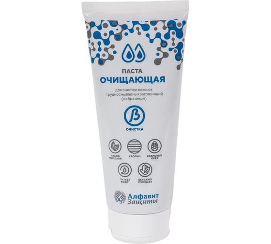 Изображение товара Очищающая паста Алфавит Защиты с абразивом для удаления трудносмываемых загрязнений с кожи 215