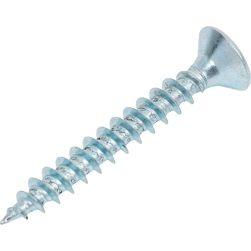 Изображение товара Универсальный саморез КВАДРА 4.5x35 белый, потайная голова, цинк, уп. 12 шт. 453035012812