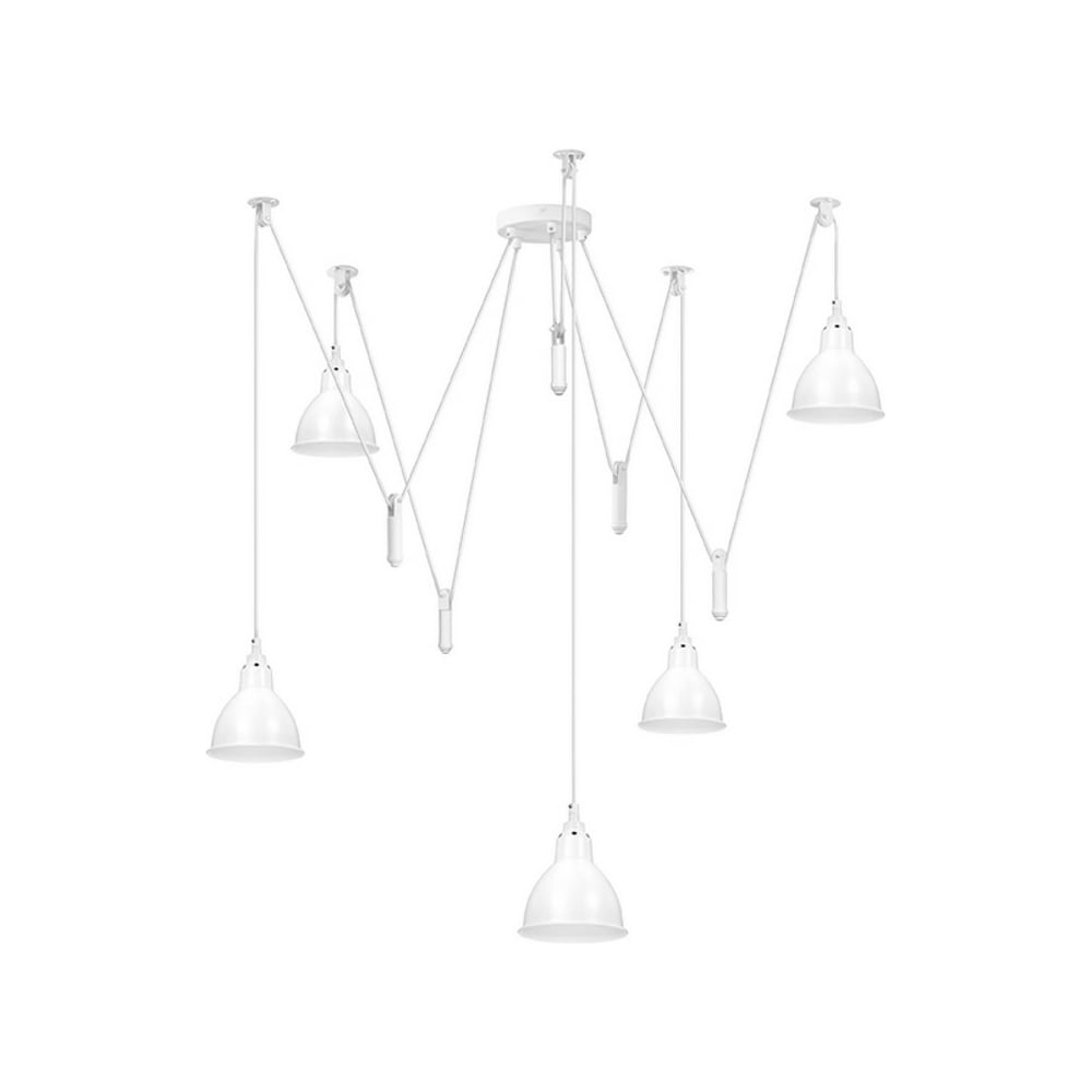 Изображение товара Подвесная люстра Lightstar 761056 стиль лофт белый металлопластик