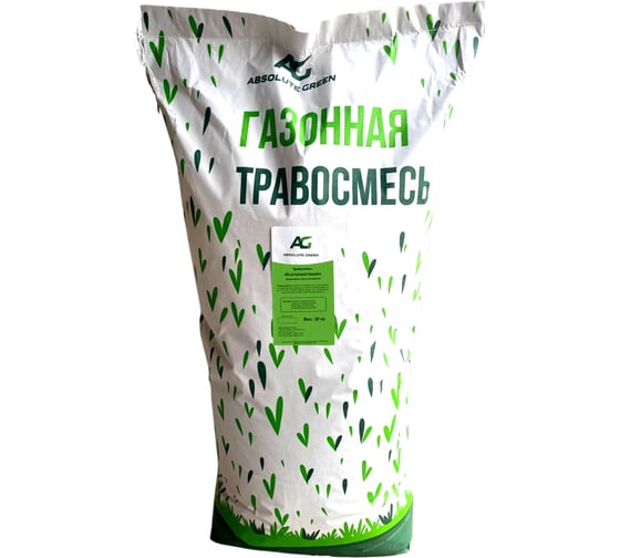 Изображение товара Газонная травосмесь ABSOLUTE GREEN Быстрорастущая 20 кг 00000000286