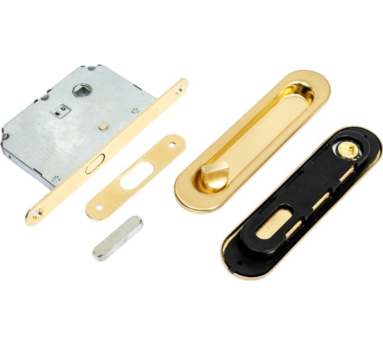 Изображение товара Ручки-купе с замком Вантаж матовое золото SDL-05SB