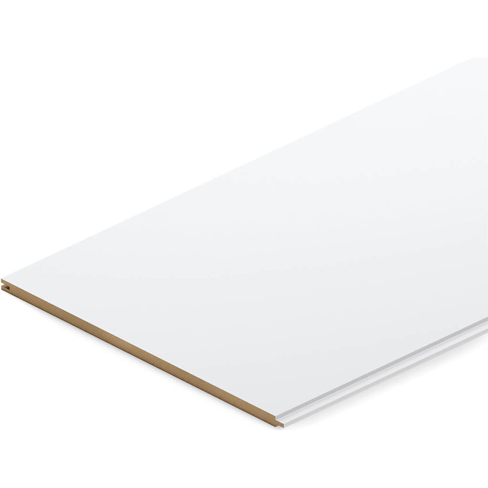 Изображение товара Панель МДФ для стен STELLA Classic Standart 2700x200x6 мм белая упаковка 8 шт
