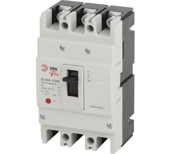 Изображение товара Автоматический выключатель ЭРА PRO ВА88-33М SVA20-3-0040-E 3Р 40А 35кА, Б0051917
