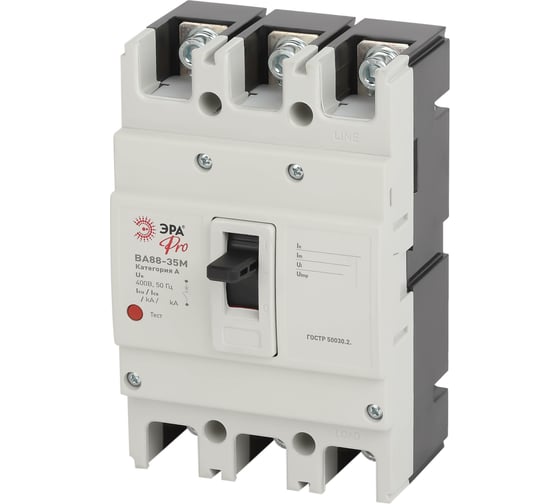 Изображение товара Автоматический выключатель ЭРА PRO ВА88-35М 3Р 250А 35кА, Б0051936