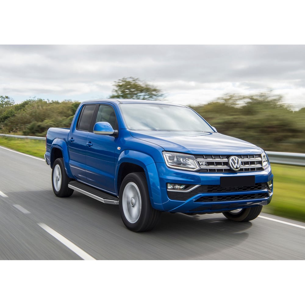 Изображение товара Пороги на автомобиль Rival Premium для Volkswagen Amarok 2016-2019 алюминий 2 шт.