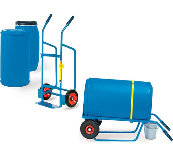 Изображение товара Двухколесная тележка для бочек МосТележка 650x1300 ТДБ