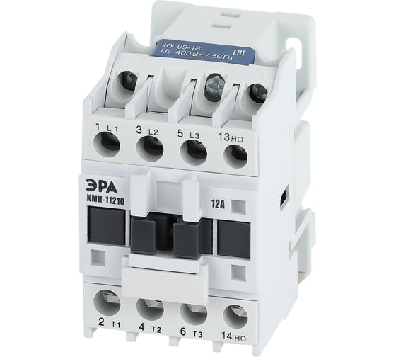 Изображение товара Контактор ЭРА PRO KKM11-012-400-10-E КМИ-11210 12А 400В/АС3 1НО, Б0050431