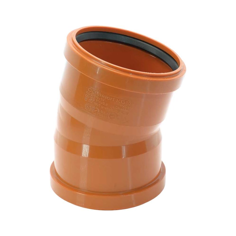 Изображение товара Двухраструбный отвод Ostendorf KGBD 2M 110x15 228070 для наружной канализации