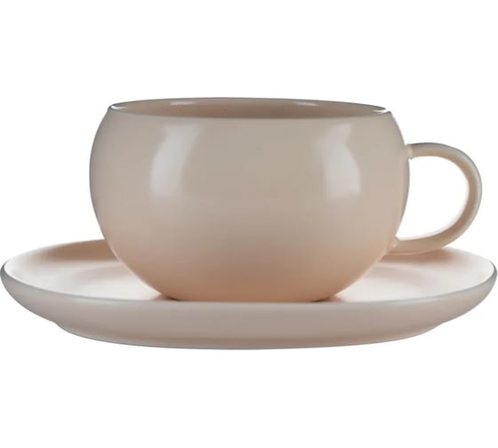 Изображение товара Чашка с блюдцем BILLIBARRI Less Matt Apricot 225 мл 806155159073