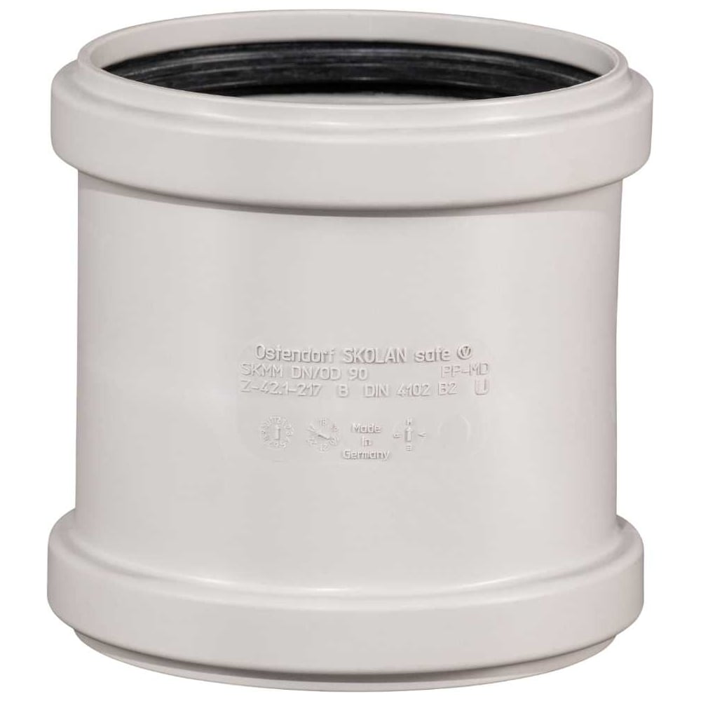 Изображение товара Муфта двойная соединительная Ostendorf 90 мм,бесшумной канализации Skolan Safe, SKMM 334510