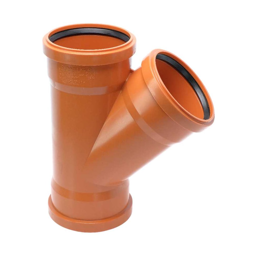 Изображение товара Тройник Ostendorf KGEA 3-х раструбный 110/110x45 для наружной канализации