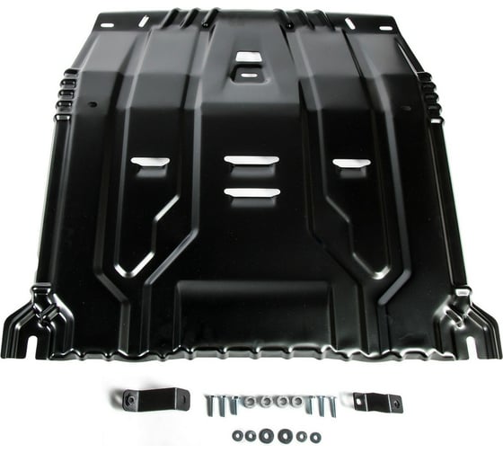 Изображение товара Защита картера + КПП + комплект крепежа АвтоБроня Сталь Hyundai Palisade 2020- V - 2 2 111.02385.1