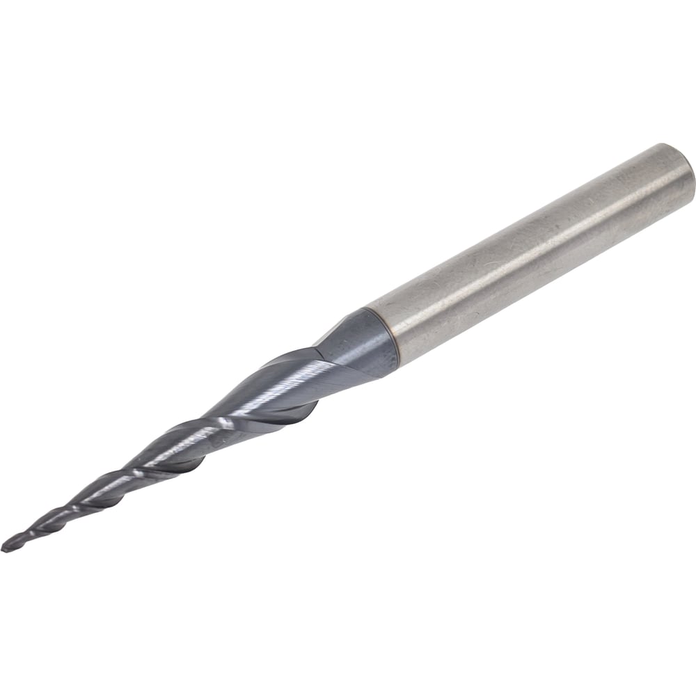 Изображение товара Фреза спиральная двухзаходная конусная сферическая 1x30x70 мм хвостовик 6 мм DJTOL