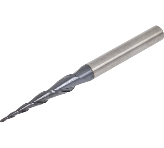 Изображение товара Фреза спиральная двухзаходная конусная сферическая (1х30х70 мм; угол 2A°-9.5; R 0.5 мм; хв-к 6) NL2QX6.30.1 DJTOL 478