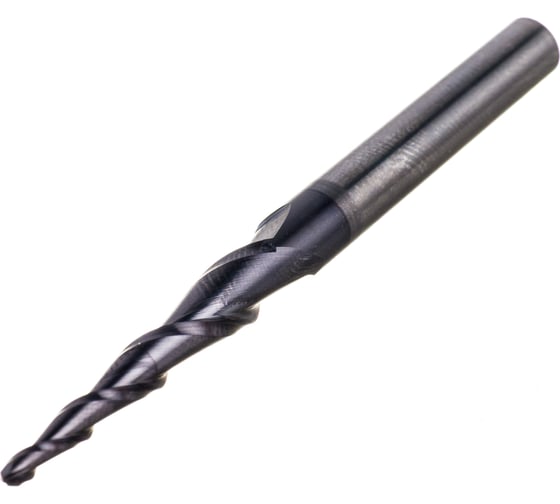 Изображение товара Фреза спиральная двухзаходная конусная сферическая (2х30х70 мм; угол 2A°-7.7; R 1 мм; хв-к 6) NL2QX6.30.2 DJTOL 480