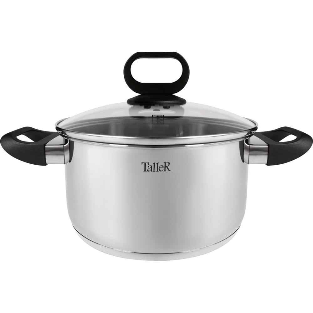 Изображение товара Кастрюля TALLER Тиана 1.5 л с крышкой из нержавеющей стали для всех плит