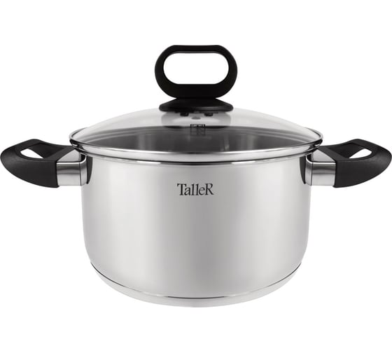 Изображение товара Кастрюля TALLER Тиана с крышкой, 16x8 см, 1,5 л, для всех типов плит TR-11008