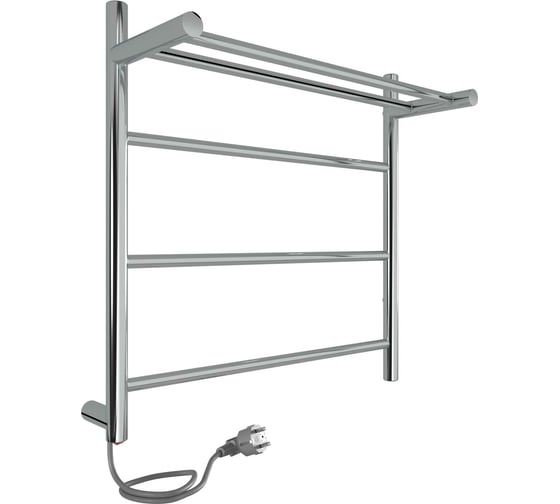 Изображение товара Полотенцесушитель INDIGO Line с полкой (electro) 50/50 (скрытый монтаж, универсальное подключение R/L, полированный) LСLE50-50PR