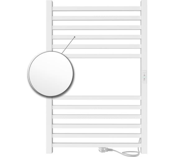 Изображение товара Полотенцесушитель INDIGO Attic electro 80/50 таймер, скрытый монтаж, универсальное подключение R/L LСLATCE80-50WMRt