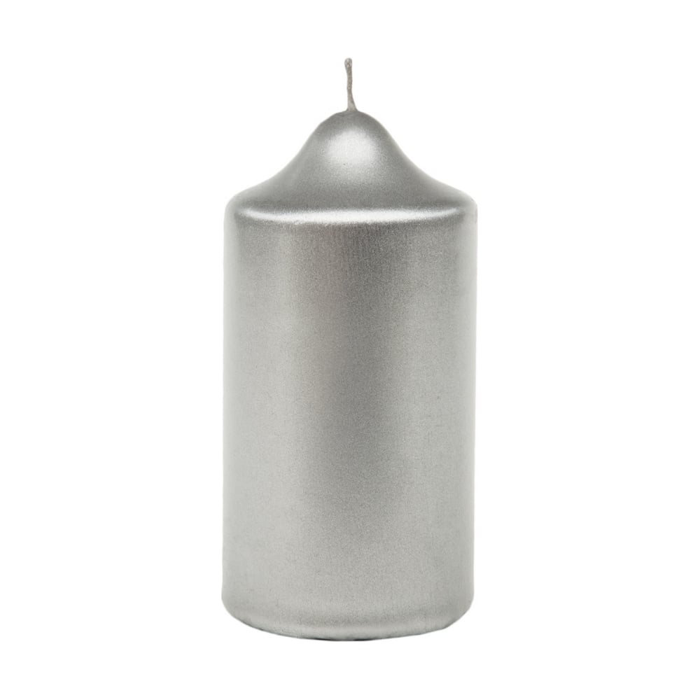 Свеча-бочонок Lumi свеча декоративная 15х7 см цилиндр серебро 1381703100