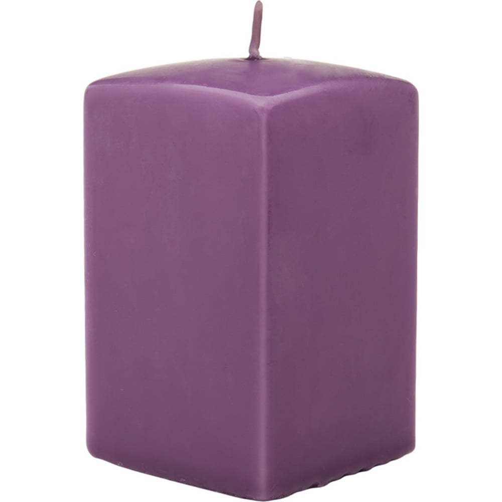 Квадратная свеча Lumi свеча фигурная баблс большой куб 5х5х5 см фиолетовый в коробке