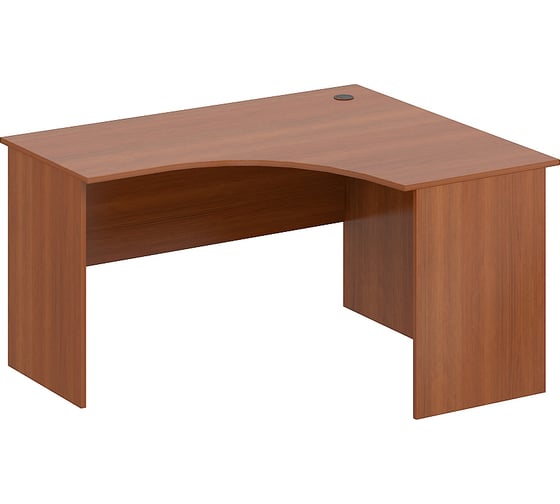 Изображение товара Эргономичный стол ФЕЛИКС 140x120x74.5 см миланский орех светлый ПК-ССМ-СТЭ140x120П/Д-В4-35