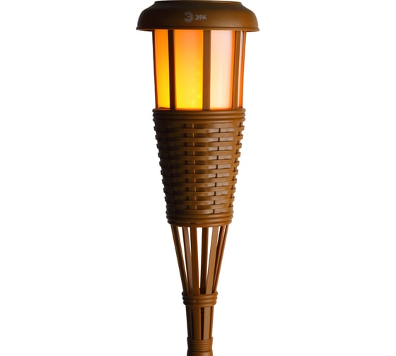 Изображение товара Садовый светильник ЭРА ERASF22-35 Факел бамбук, на солнечной батарее, 90 см, Б0053383
