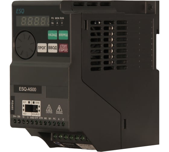 Изображение товара Частотный преобразователь ESQ -A500-021-0.4K 0.4кВт 200-240В 08.04.000421