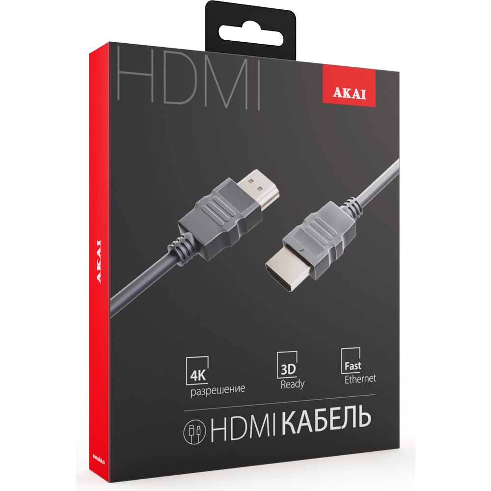 Hdmi-кабель AKAI greenconnect кабель 10 0m hdmi версия 2 0 hdr 4 2 0 ultra hd 4k 60 fps 60hz 5k 30hz 3d audio 18 0 гбит с 28 28 awg od7 3mm тройной экран чер