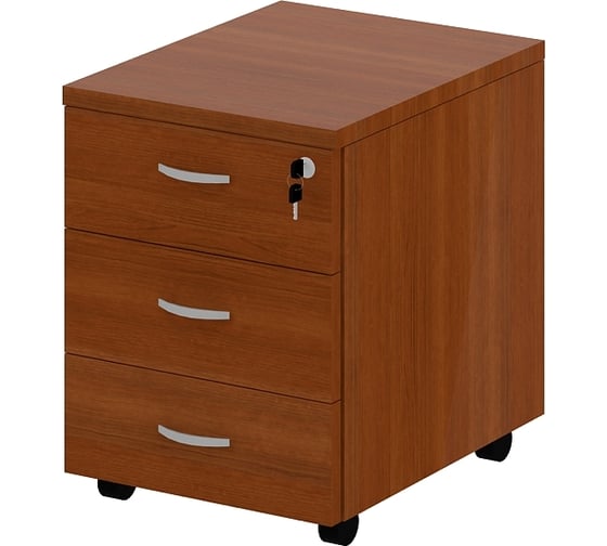 Изображение товара Офисная тумба ФЕЛИКС Лидер 43.1x46.2x64.2 см миланский орех светлый ПК-ЛДР-ТММ43x46/25-В4-35