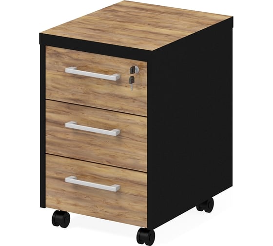 Изображение товара Мобильная тумба ФЕЛИКС Парламент 43.4x53x64 см таксония медовая ПК-ПРЛ-ТММ43Х53-В1-1078