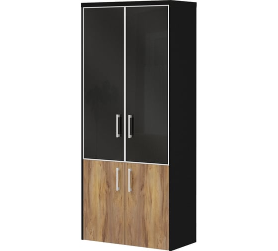 Изображение товара Комбинированный шкаф ФЕЛИКС 90x44x207 см таксония медовая ПК-ПРЛ-ШК205Х90АС2Д2-В1-1078