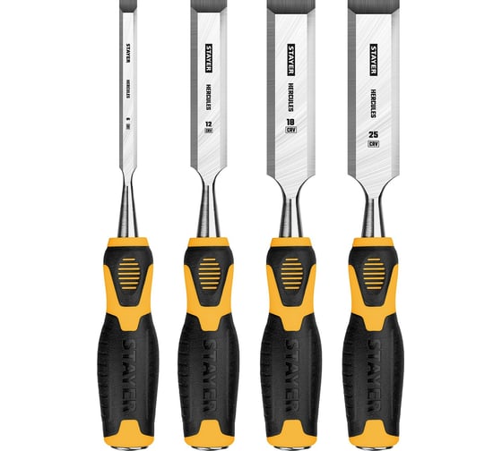 Изображение товара Набор стамесок-долот STAYER Hercules 4 шт. 18205-H4