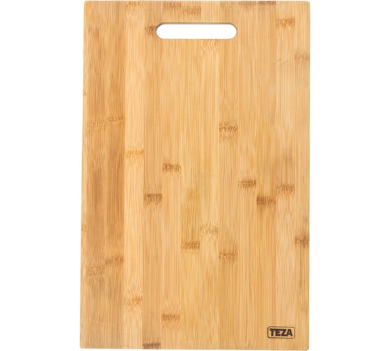 Изображение товара Разделочная доска TEZA Bianca с прямоугольной ручкой, 40х26х1,5 см, бамбук 40-011