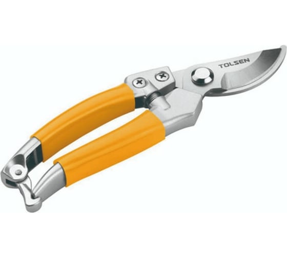 Изображение товара Изогнутый секатор TOLSEN с фибергласовой рукояткой, 200 мм 31032