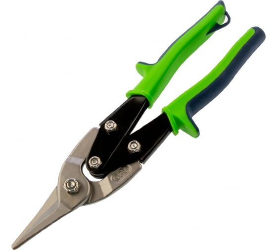 Изображение товара Ножницы по металлу СИБРТЕХ, удлиненные, 285 мм, пряморежущие, 2-комп. обрезиненные рукоятки 78339