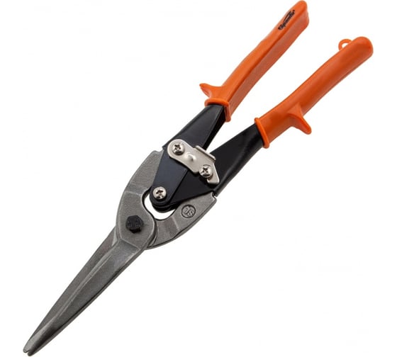 Изображение товара Ножницы по металлу SPARTA, удлиненные, 290 мм, пряморежущие, обрезиненные рукоятки 783165