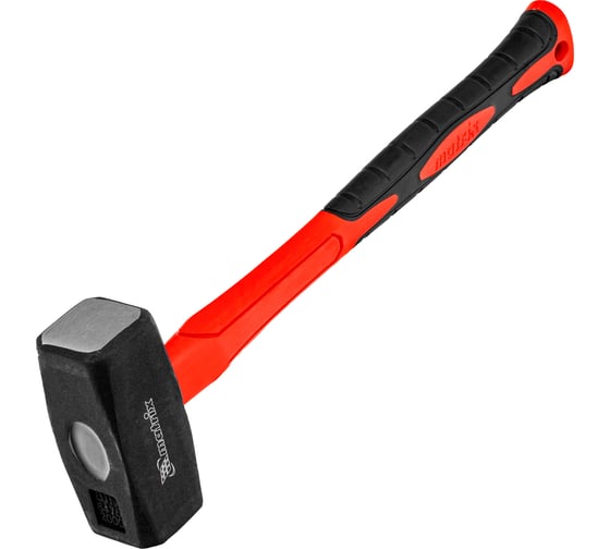 Изображение товара Кувалда MATRIX 2 кг, фибергласовая обрезиненная рукоятка 380 мм 10974