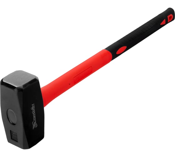 Изображение товара Кувалда MATRIX 5 кг, фибергласовая обрезиненная рукоятка 600 мм 10977