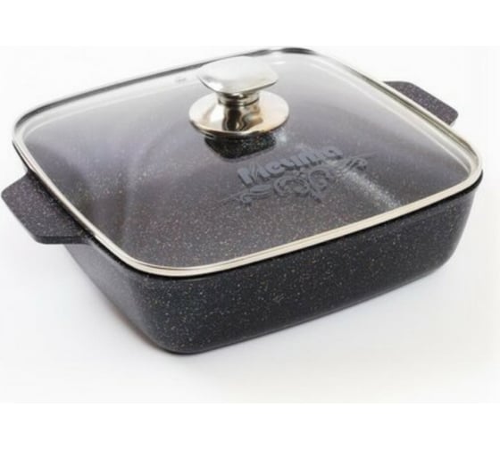 Изображение товара Квадратная жаровня Мечта АП Гранит black 26х26 см 38802