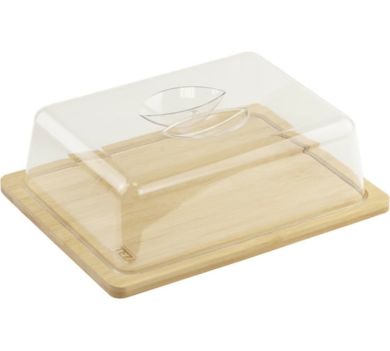 Изображение товара Сервировочная доска TEZA с крышкой, 24х18 см, бамбук 40-044
