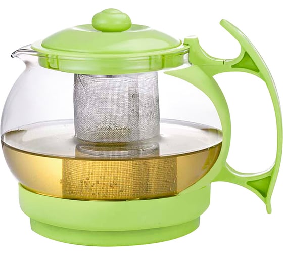 Изображение товара Заварочный чайник Mallony DECOTTO -1100 объем 1,1 л с пластиковой ручкой, фильтр из нержавеющей стали 910113