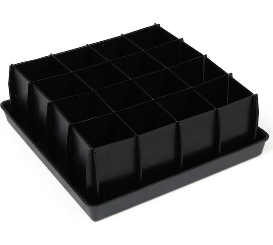 Изображение товара Кассета для рассады СИМАЛЕНД 16 ячеек, 130 мл, поддон 184009