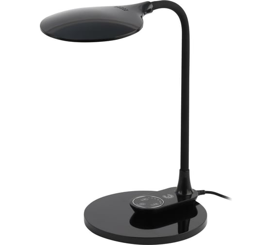 Изображение товара Настольный светодиодный светильник ЭРА NLED-498-10W-BK с основанием, черный Б0052775