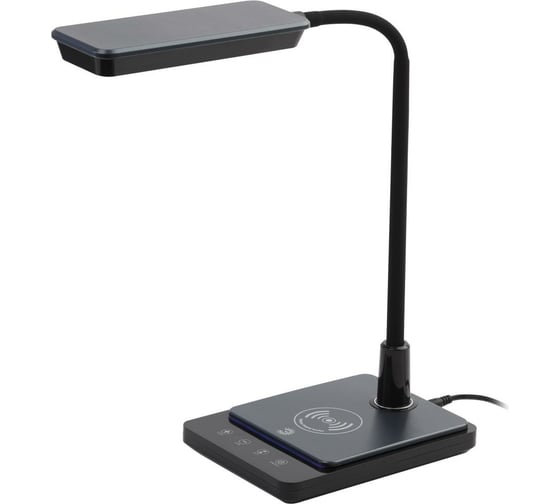Изображение товара Настольный светодиодный светильник ЭРА NLED-499-10W-BK с основанием, черный Б0052777