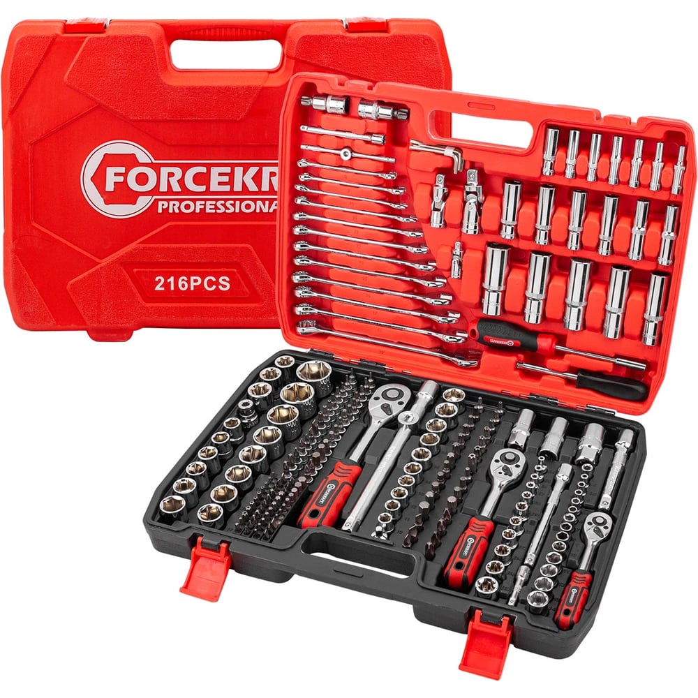 Изображение товара Профессиональный набор инструментов Forcekraft FK-38841New 216пр.