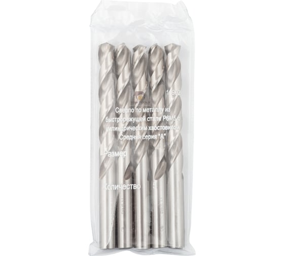 Изображение товара Сверло (5 шт; 9.5 мм; ц/х; вышлифованное Класс А1; Р6М5) SDW TOOLS dc00337