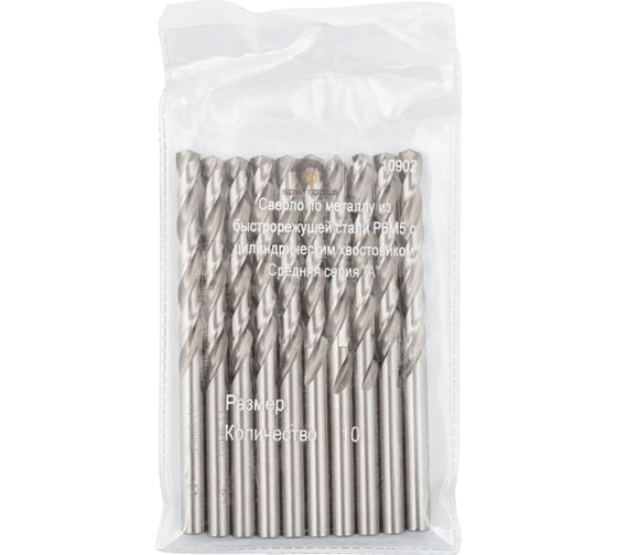 Изображение товара Сверло (10 шт; 4 мм; ц/х; вышлифованное Класс А1; Р6М5) SDW TOOLS dc00323