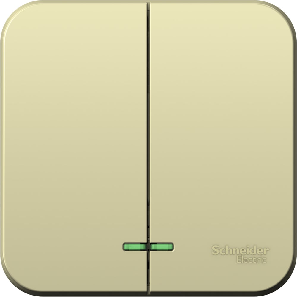 Изображение товара 2-клавишный выключатель Systeme Electric Blanca наружный, бежевый cх.5 с подсветкой SE BLNVA105117 Изображение товара 2-клавишный выключатель Systeme Electric Blanca наружный, бежевый cх.5 с подсветкой SE BLNVA105117