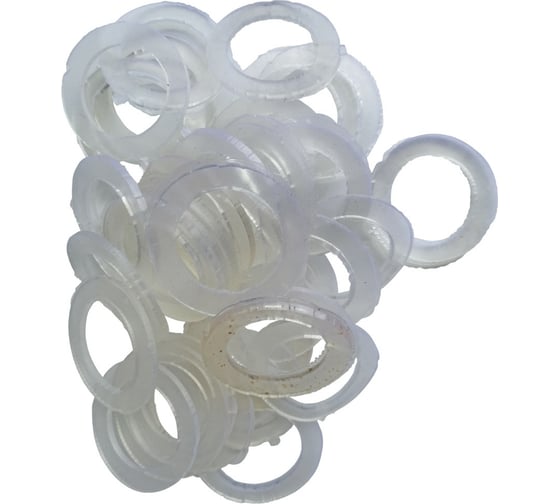 Изображение товара Прокладка ПВХ HG 1 1/4 дюйма, прозрачная, 100 шт, сорт 2 1645573